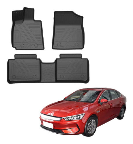 Juego Tapetes Premium Byd Han Ev- 2 Filas Y Baul