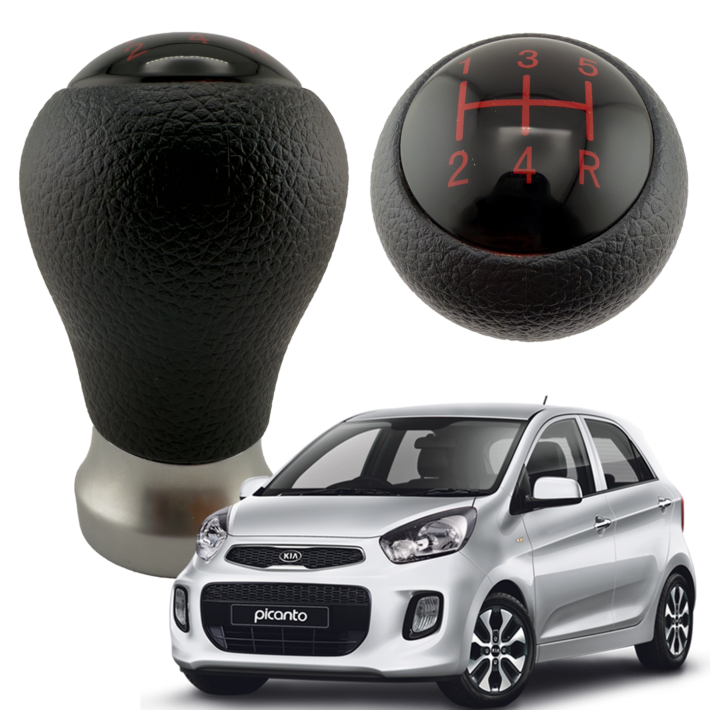 Pera Pomo Mr. Shift para Picanto Ion 2011 - 2017 Plastico