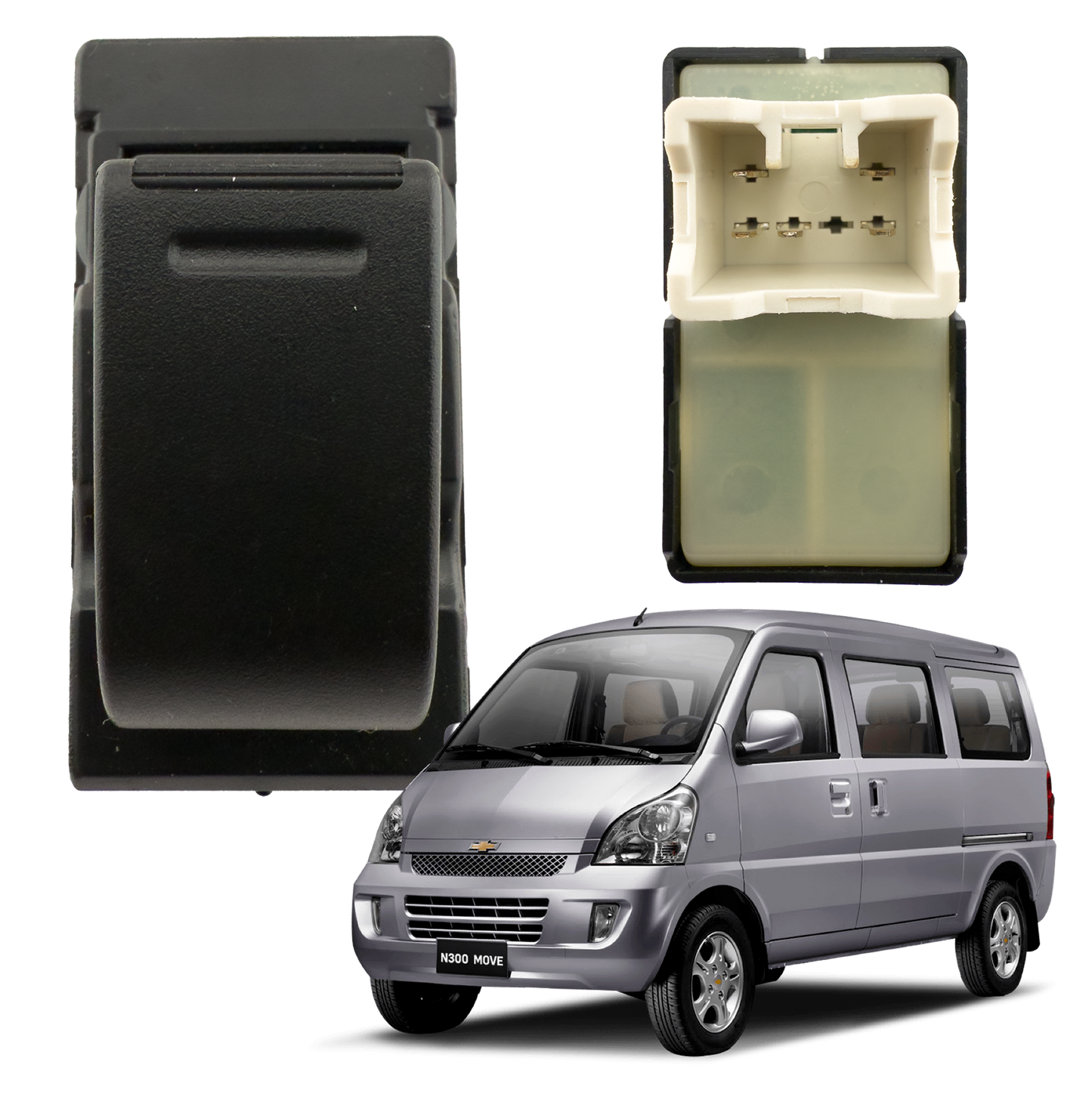 Switch Elevavidrios Sencillo Mr. Switch Para Chevrolet N300
