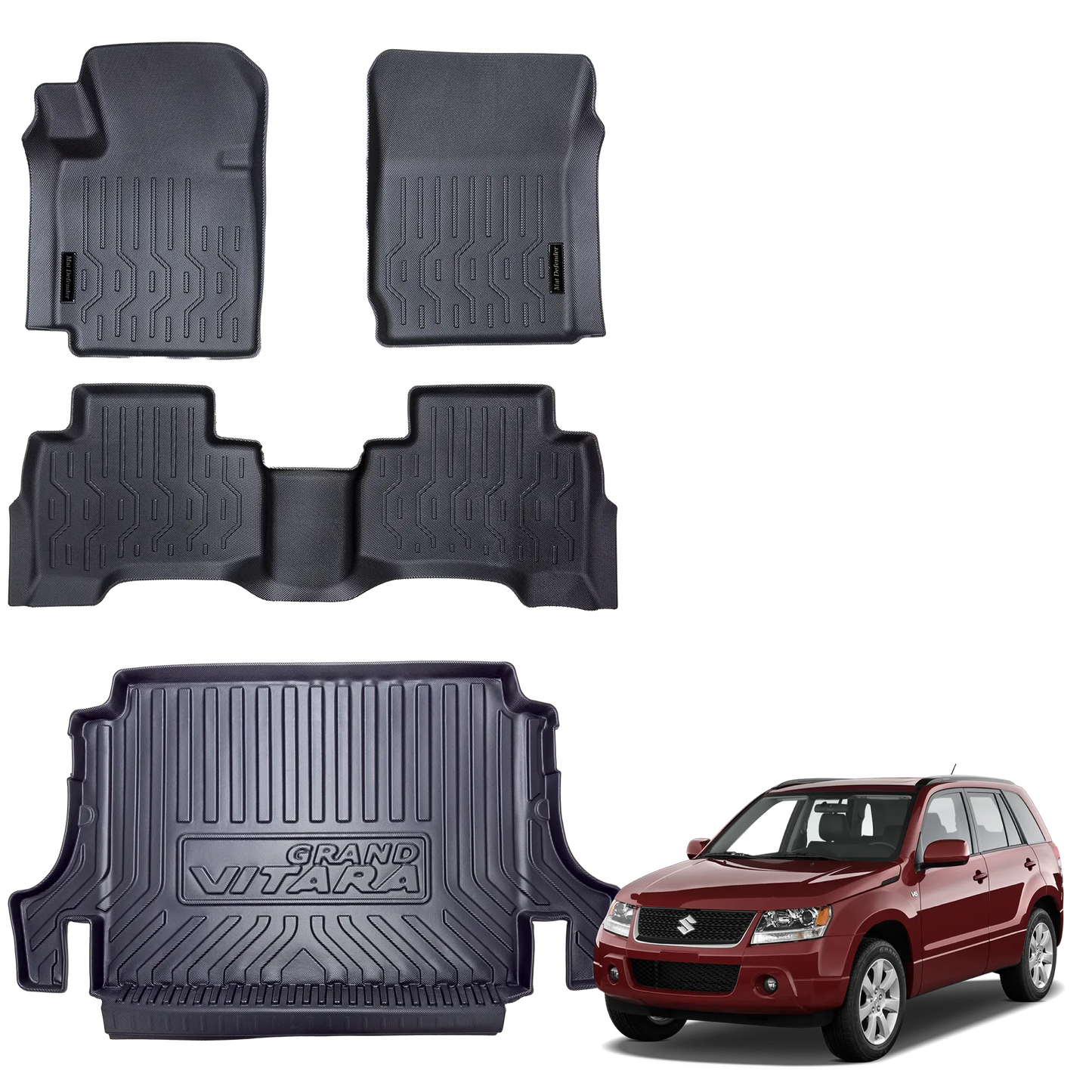 Tapetes y Baúl Termoformados MatDefender Grand Vitara