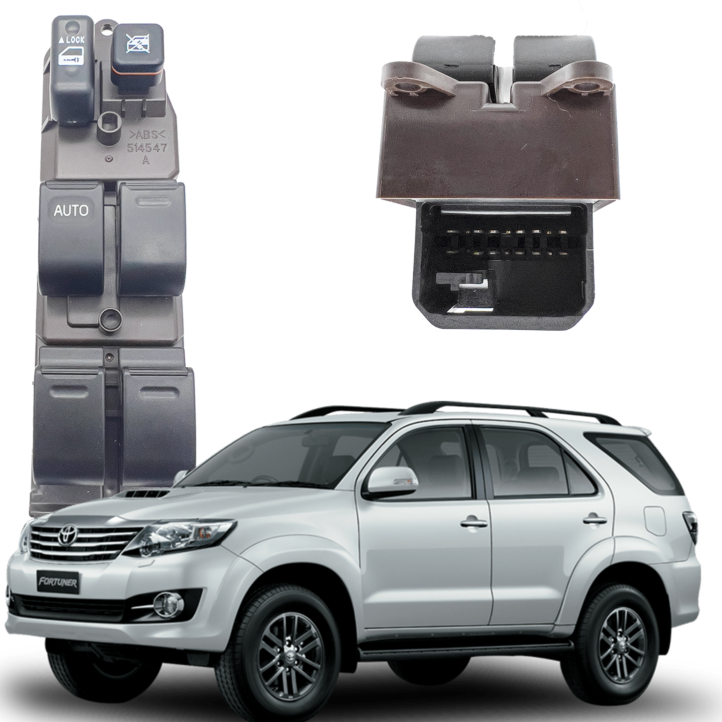 Switch Eleva Vidrio Principal Para Hilux Vigo - Fortuner