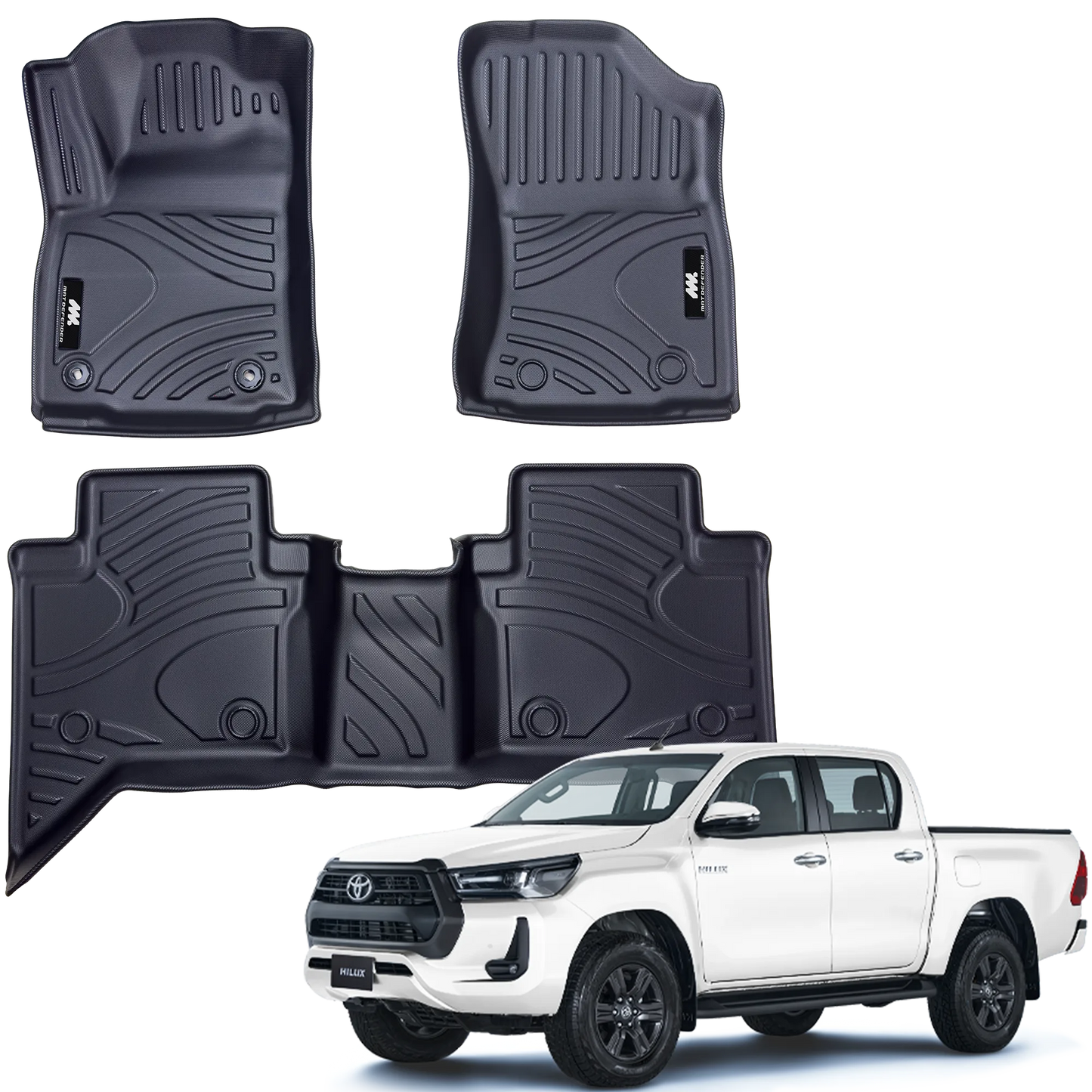 Tapetes Termoformados Matdefender Hilux Revo 2017-2026