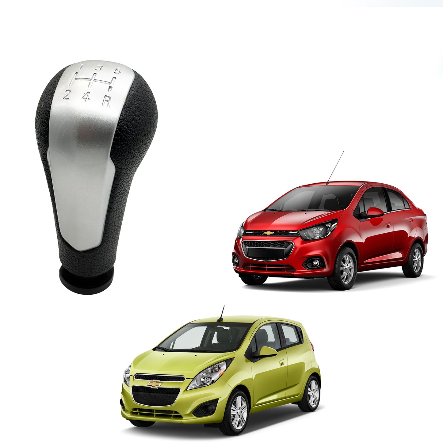 Pera Pomo Para Chevrolet Beat Plata Importada