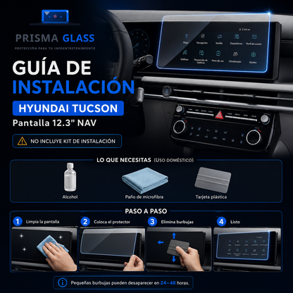 Protector Pantalla Prisma Glass Hyundai Tucson 12.3" Radio