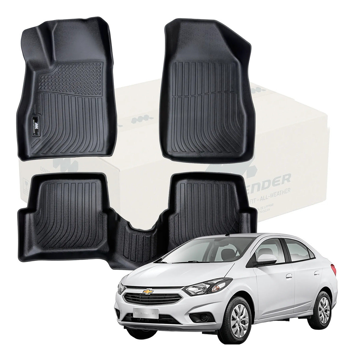Kit Tapete Termoformado MatDefender Chevrolet Onix 2016-2020
