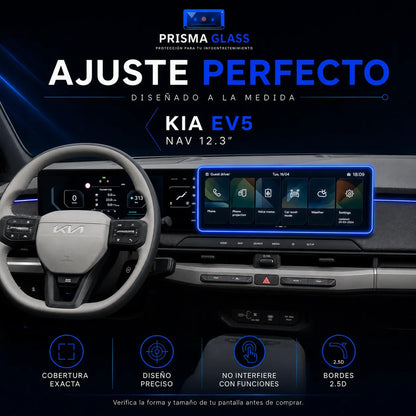 Vidrio Templado PrismaGlass Kia Ev5 2023-2027 12.3 Radio
