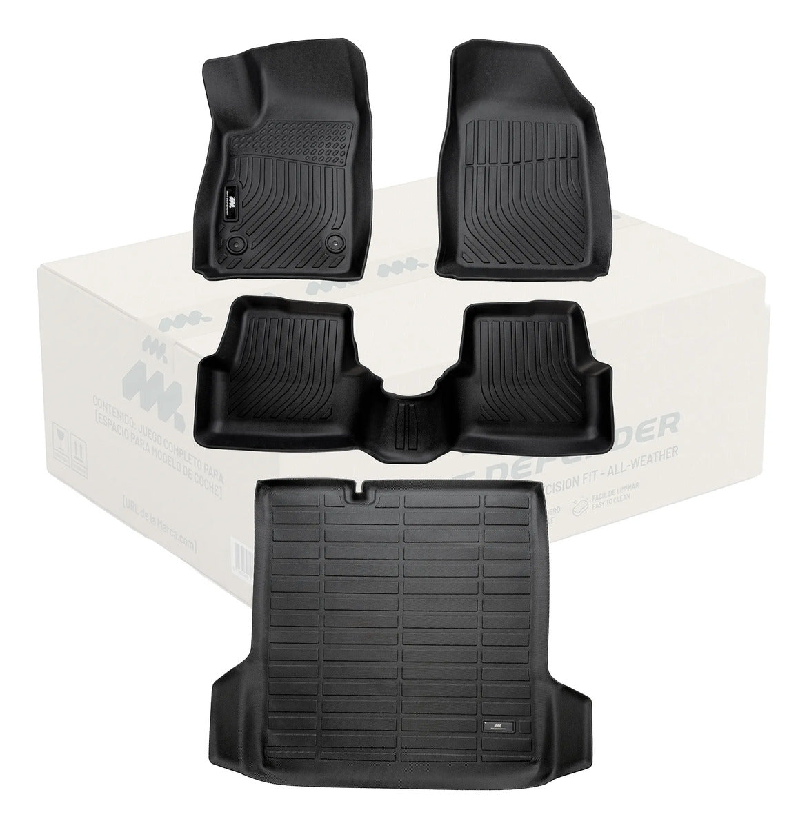 Tapetes y baul MatDefender Chevrolet Sonic Sedán 2012-2020