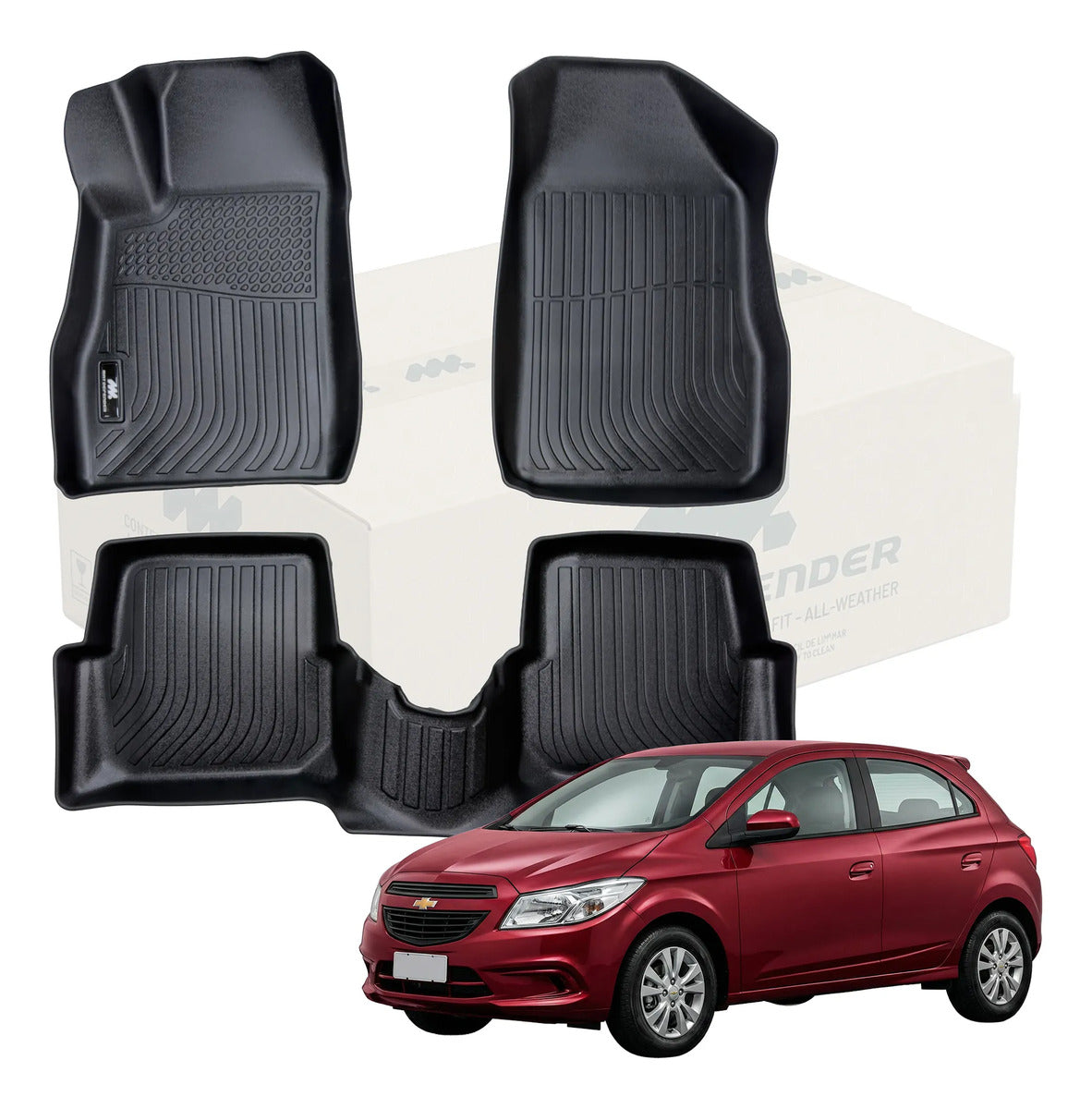 Kit Tapete Termoformado MatDefender Chevrolet Onix 2016-2020