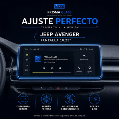Vidrio Templado Prisma Glass Jeep Avenger 10.25" Radio
