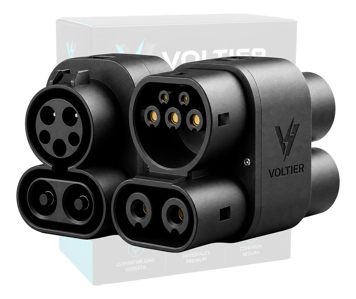 Adaptador Carga Voltier CCS1 a CCS2 Type1 Type2 DC