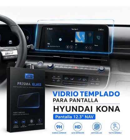 Vidrio templado Prisma Glass Hyundai Kona radio 12.3"