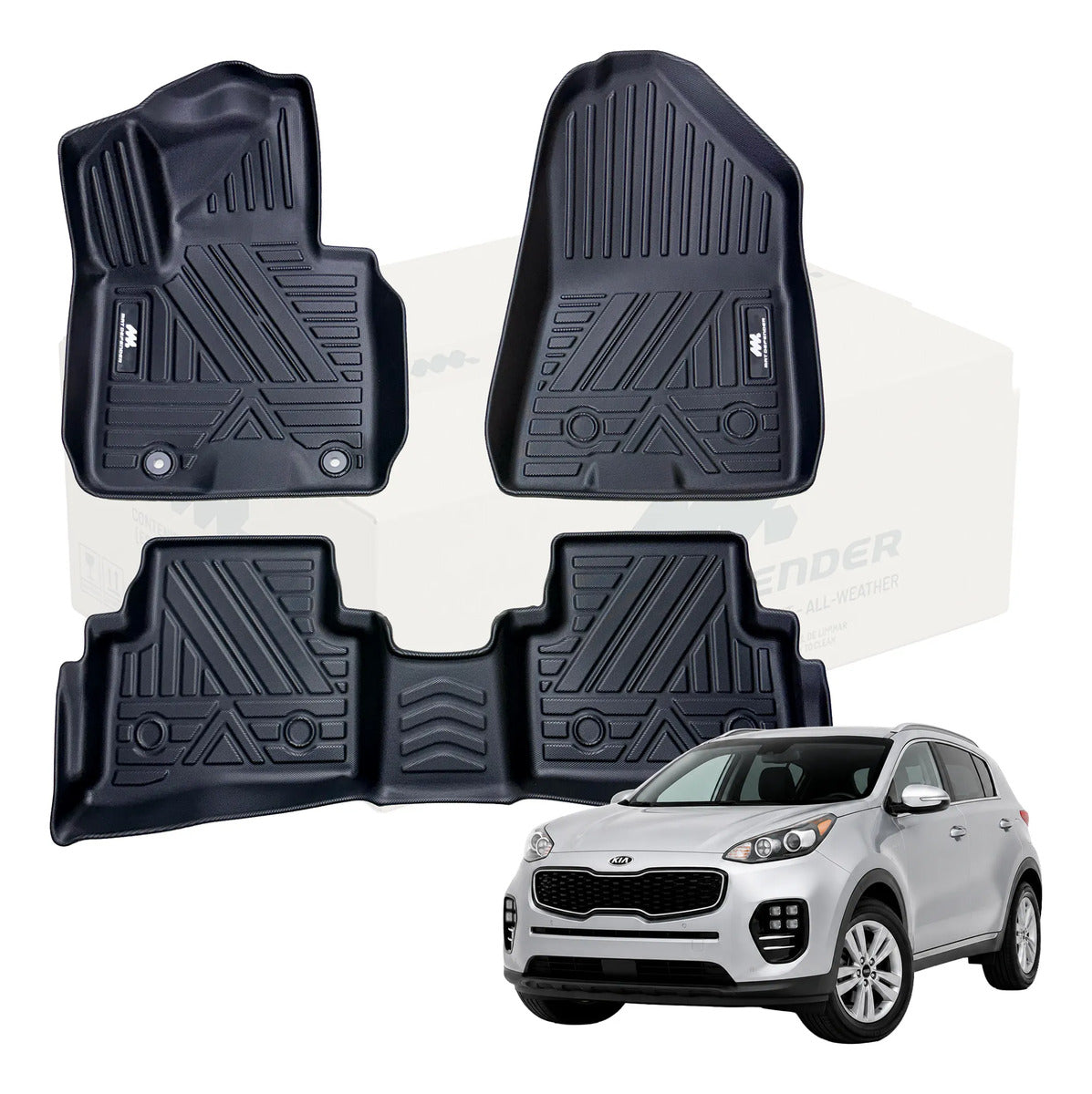 Tapetes Termoformados MatDefender Kia Sportage QL 2017-2022