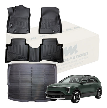 Tapetes Termoformados y baul kia Niro Híbrido 2023-2026