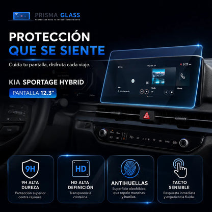 Vidrio templado Kia Sportage Hybrid 2026-2028 12.3"