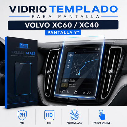 Vidrio templado radio 9" Volvo XC60 XC40 2021-2026