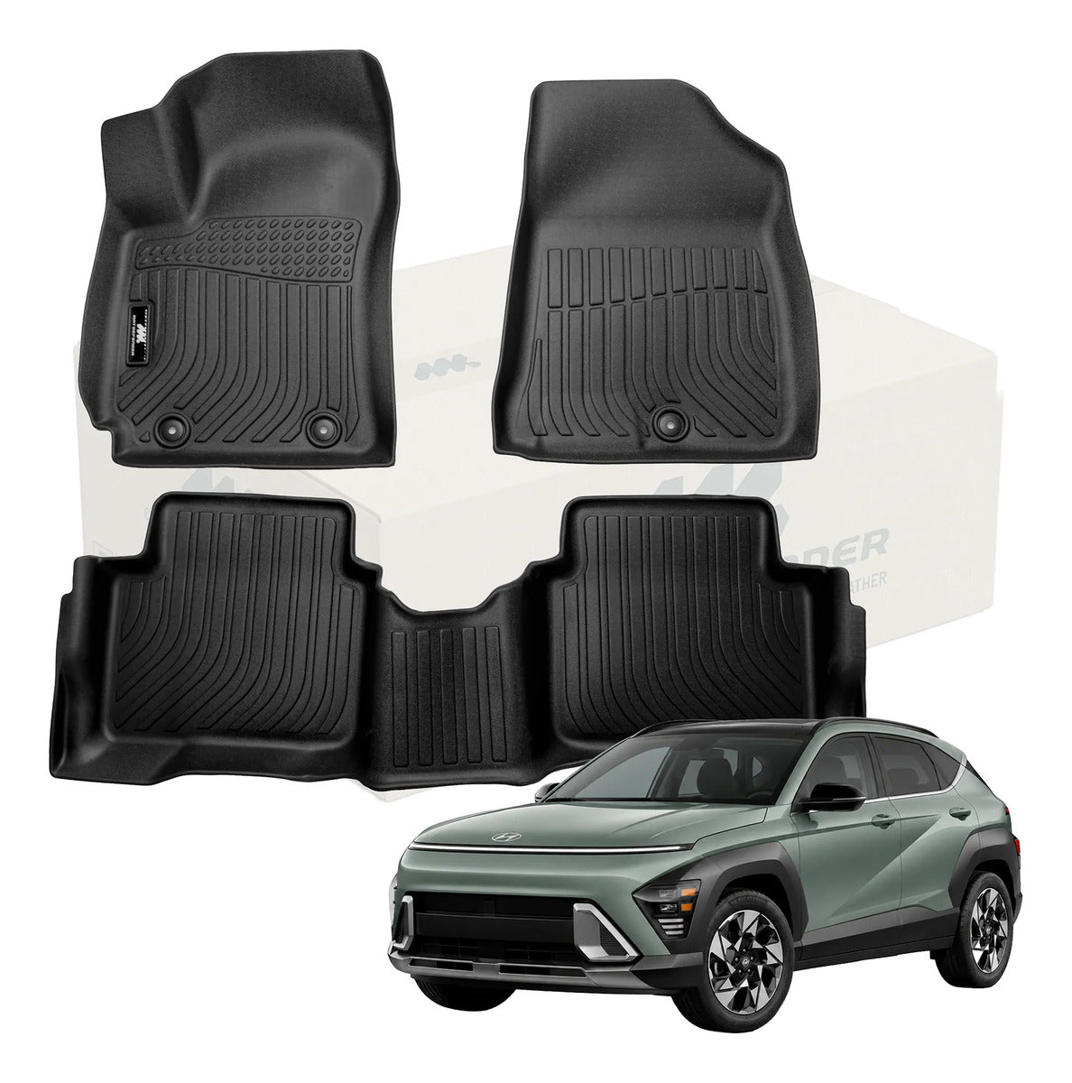 Tapetes 3D MatDefender Urban Hyundai Kona 2024-2026 PHEV