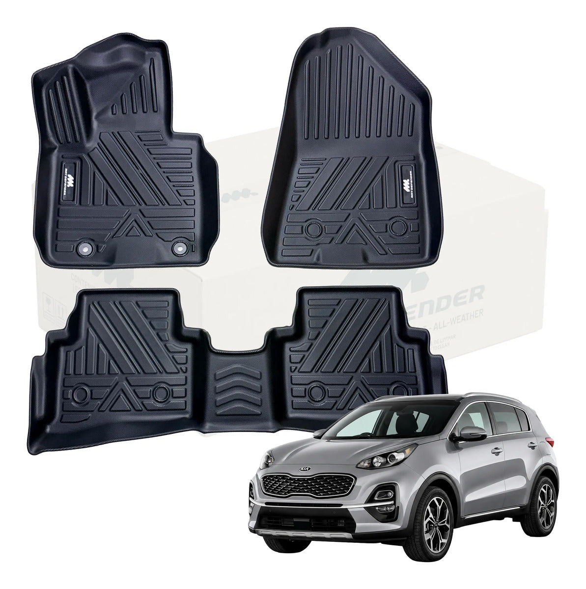 Tapetes Termoformados MatDefender Kia Sportage QL 2017-2022