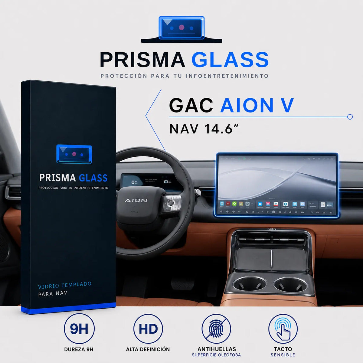 Vidrio templado PrismaGlass GAC Aion V Pantalla 14.6"
