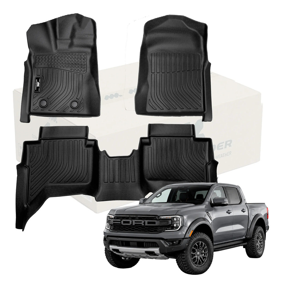 Tapetes Termoformados MatDefender Ford Ranger Raptor 3D