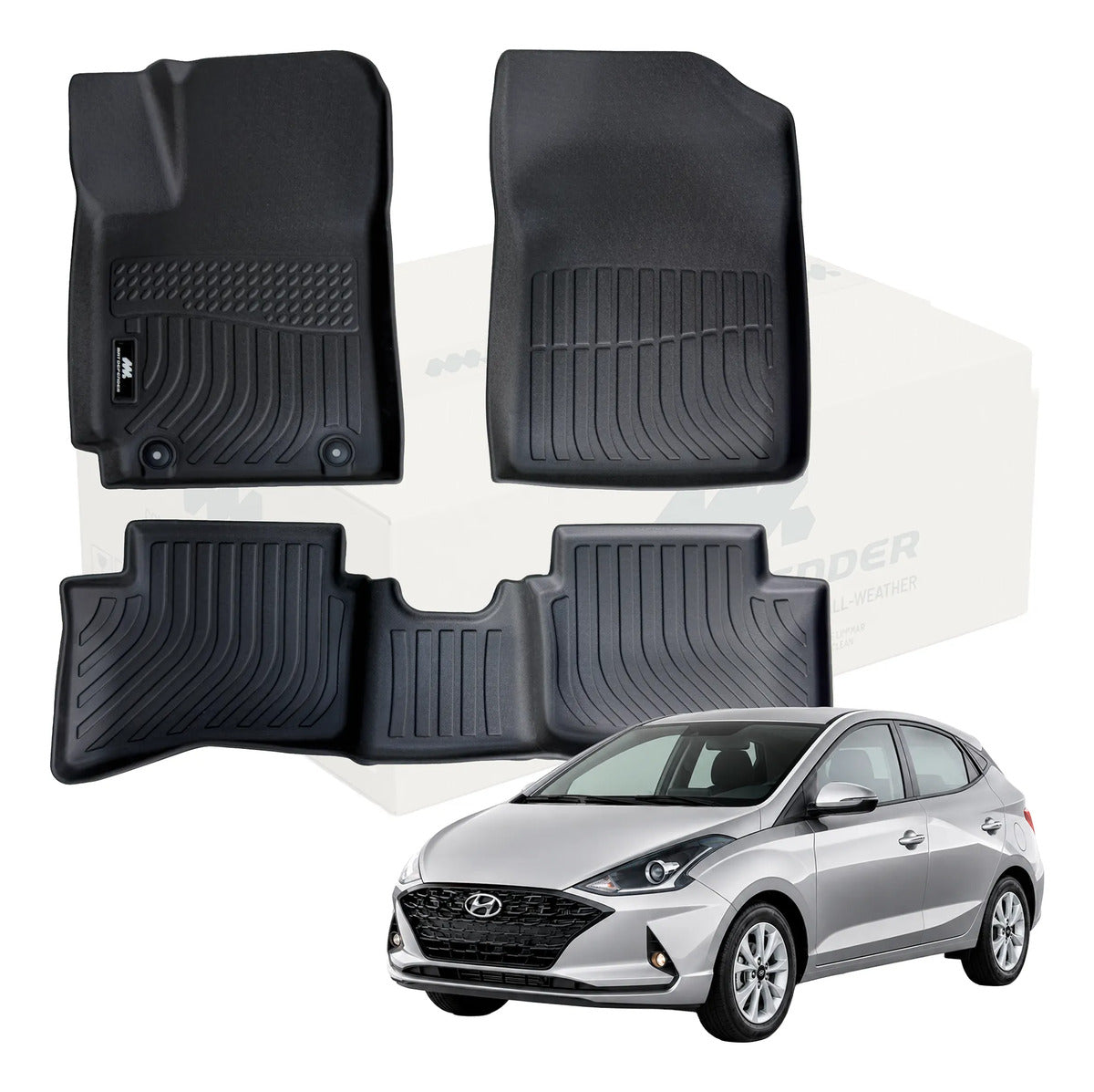 Tapetes Termoformados MatDefender 3D Hyundai HB20 2022-2024