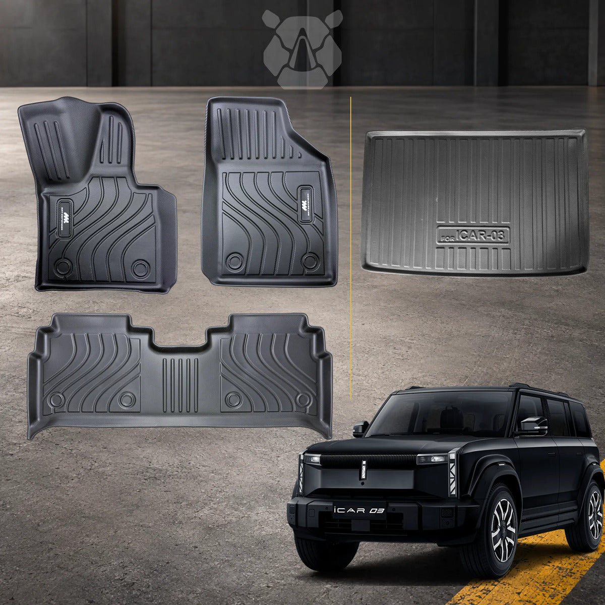 Kit Tapetes Y Baul 3D Termoformados Chery Icar 03