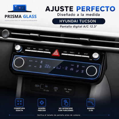 Vidrio templado Prisma Glass Hyundai Tucson Hibrida 12.3"A/C