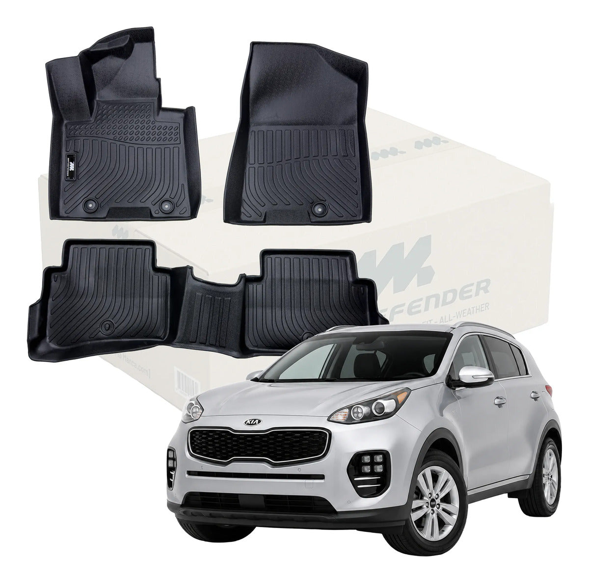Tapetes 3D Termoformados MatDefender Urban Kia Sportage QL