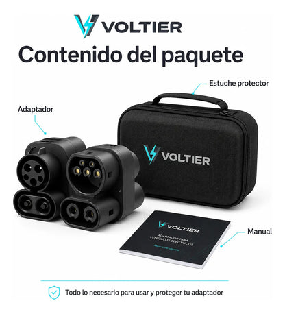 Adaptador Carga Voltier CCS1 a CCS2 Type1 Type2 DC