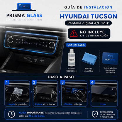 Vidrio templado Prisma Glass Hyundai Tucson Hibrida 12.3"A/C