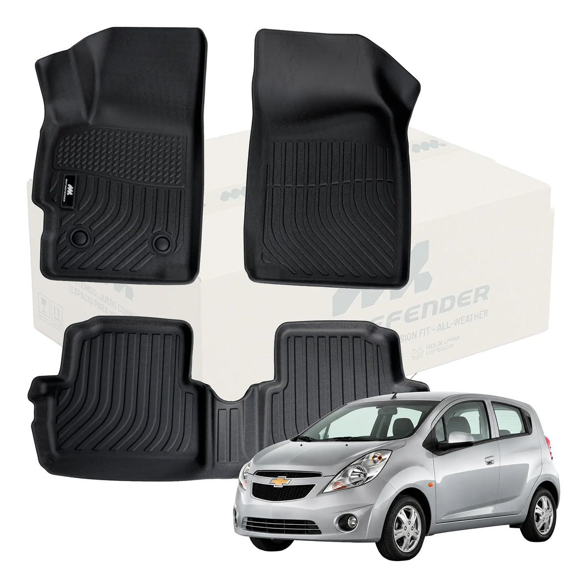 Tapetes Termoformados MatDefender Chevrolet Spark GT 2010-22
