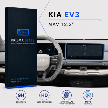Vidrio Templado Pantalla Kia Ev3 2023-2027 12.3" PrismaGlass