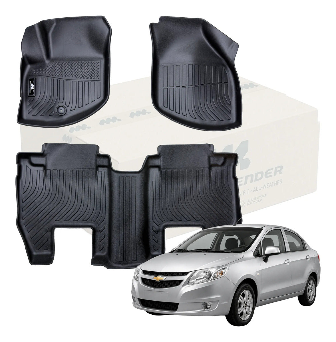 Tapetes Termoformados MatDefender 3D Urban Chevrolet Sail