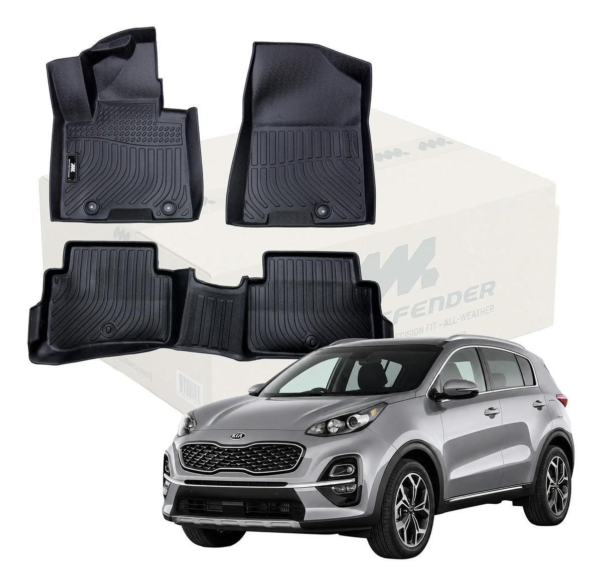 Tapetes 3D Termoformados MatDefender Urban Kia Sportage QL