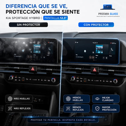 Vidrio templado Kia Sportage Hybrid 2026-2028 12.3"