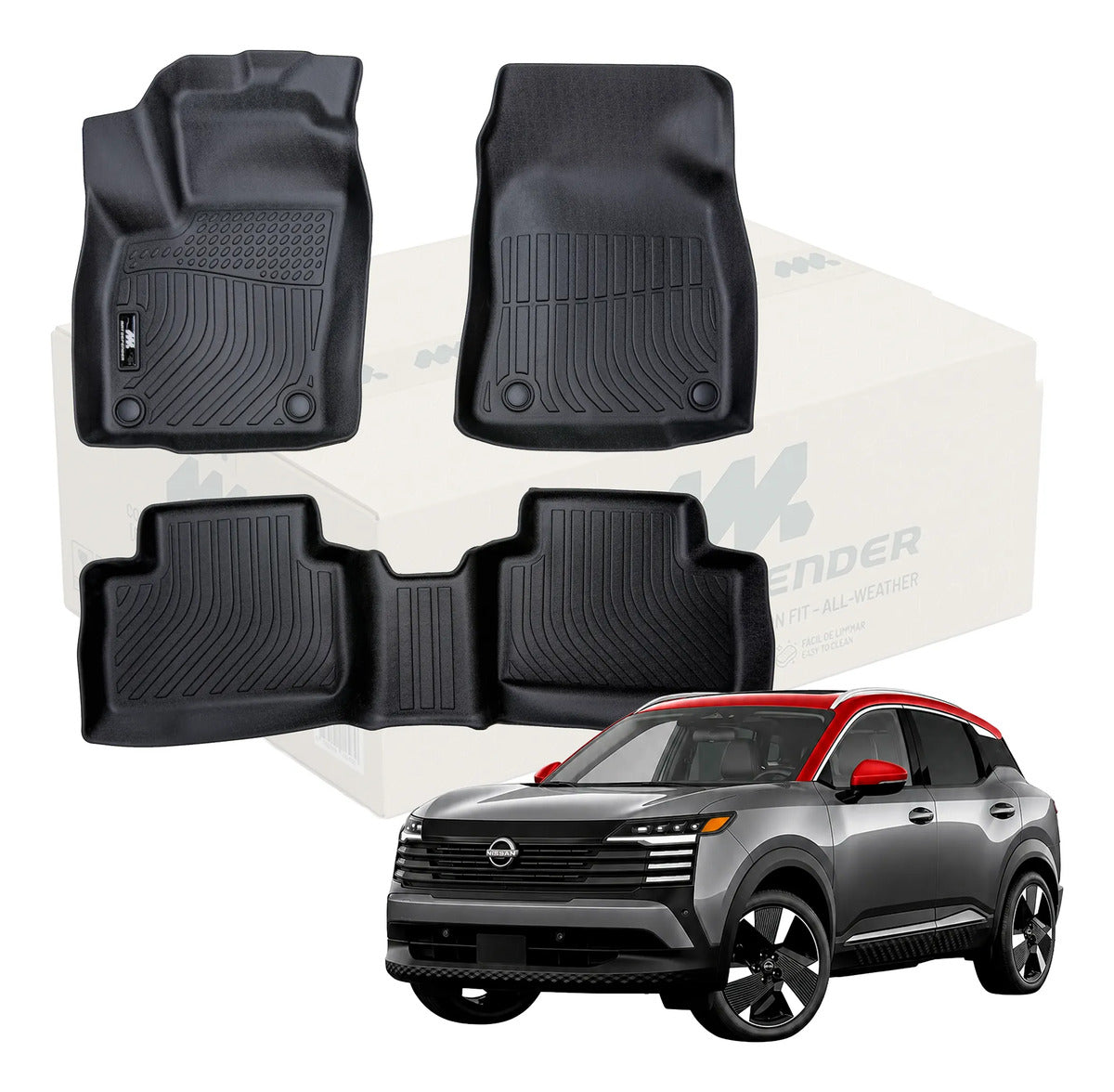 KIT Tapetes Termoformados MatDefender Nissan Kicks 2.0