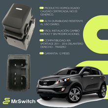 Switch elevavidrio sencillo MrSwitch Sportage Revolution