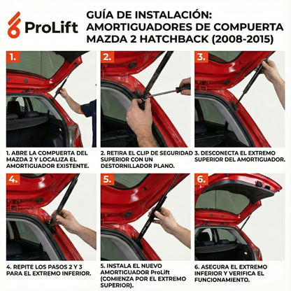 Kit Amortiguadores Compuerta Mazda 2 Hatchback 2008-2014