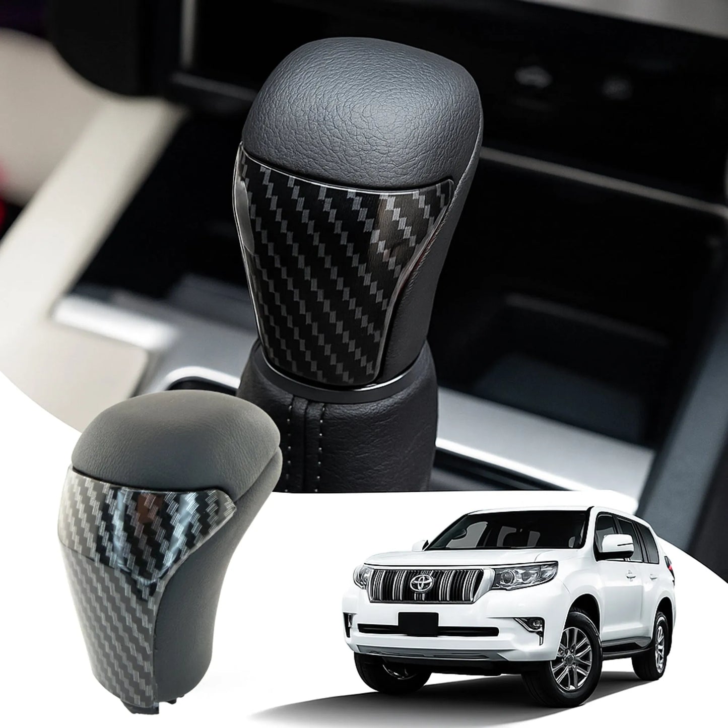 Pomo Pera Mr. Shhift Toyota Prado 2018-2023 carbono