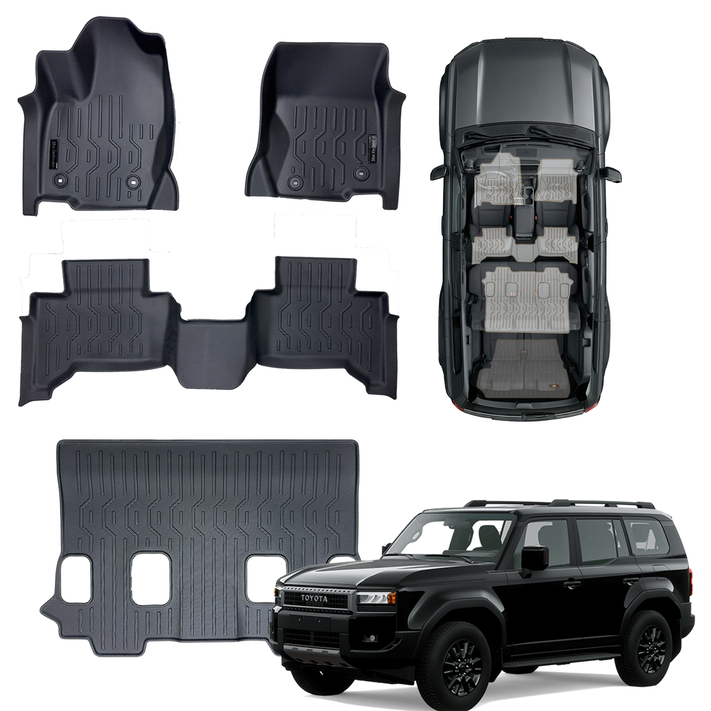 Tapetes termoformados MatDefender Toyota Prado J250