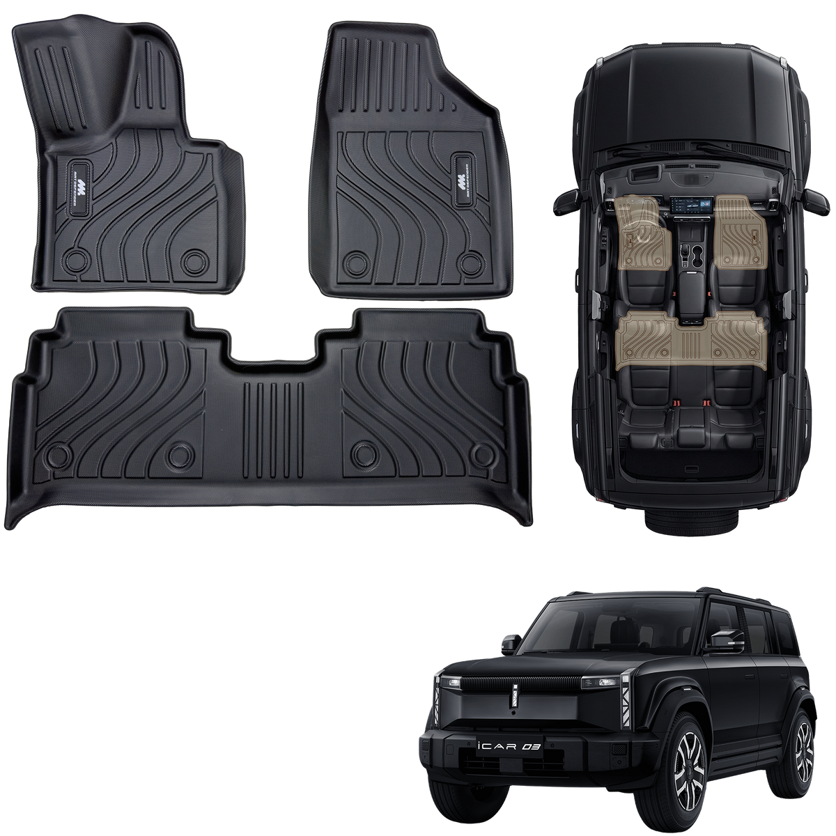 Tapetes Termoformados MatDefender Chery ICAR 03