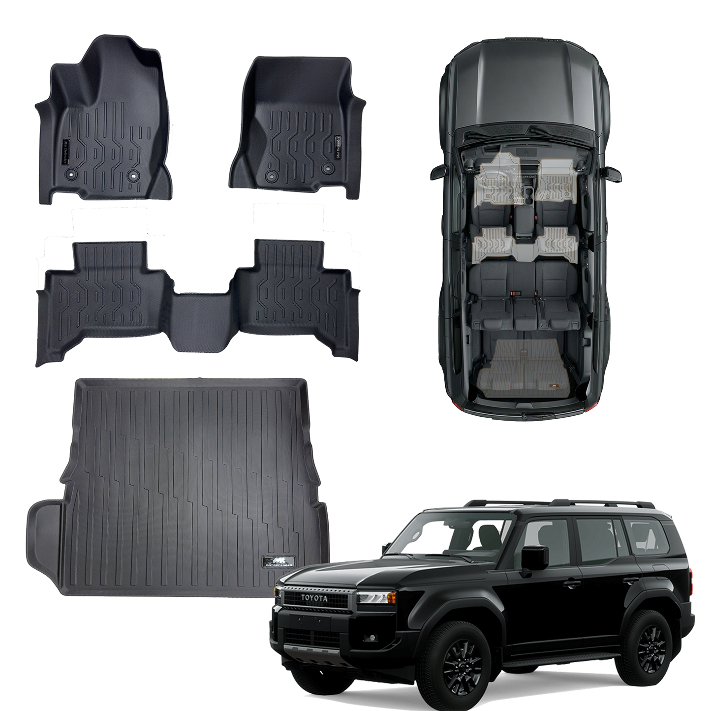 Tapates y baul Matdefender Toyota Prado J250