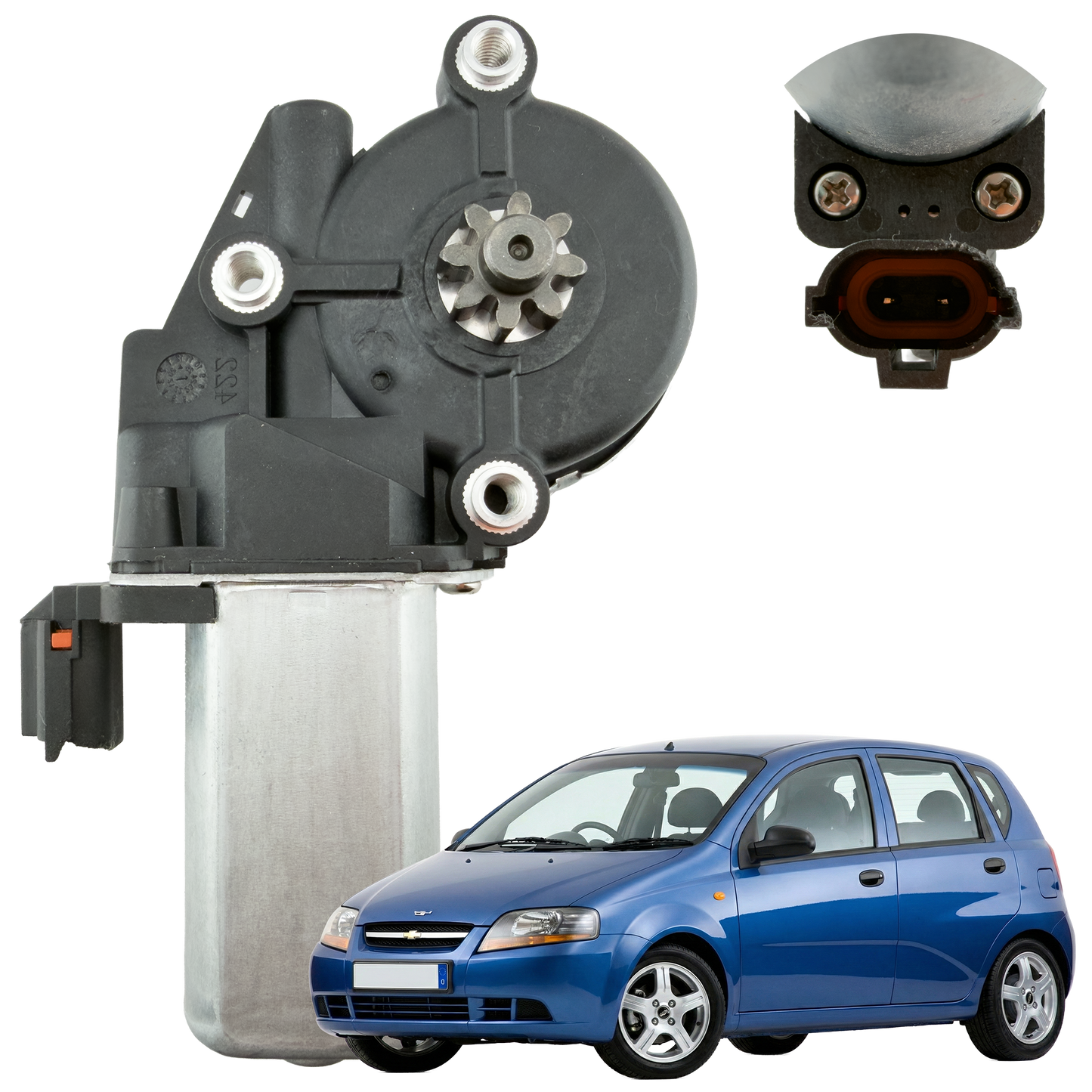 Motor Elevavidrio Derecho Chevrolet Aveo Family 2005-2013