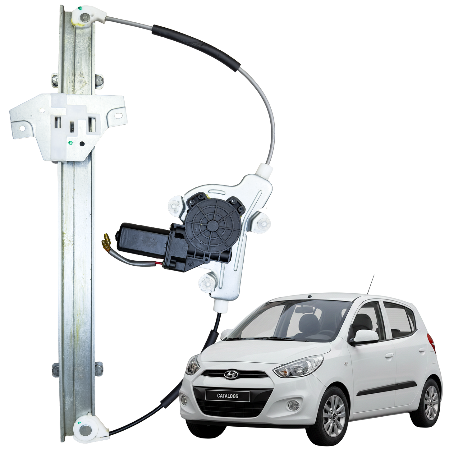 Cremallera Elevavidrio Hy I10 2008-2014 Delantera Izquierda