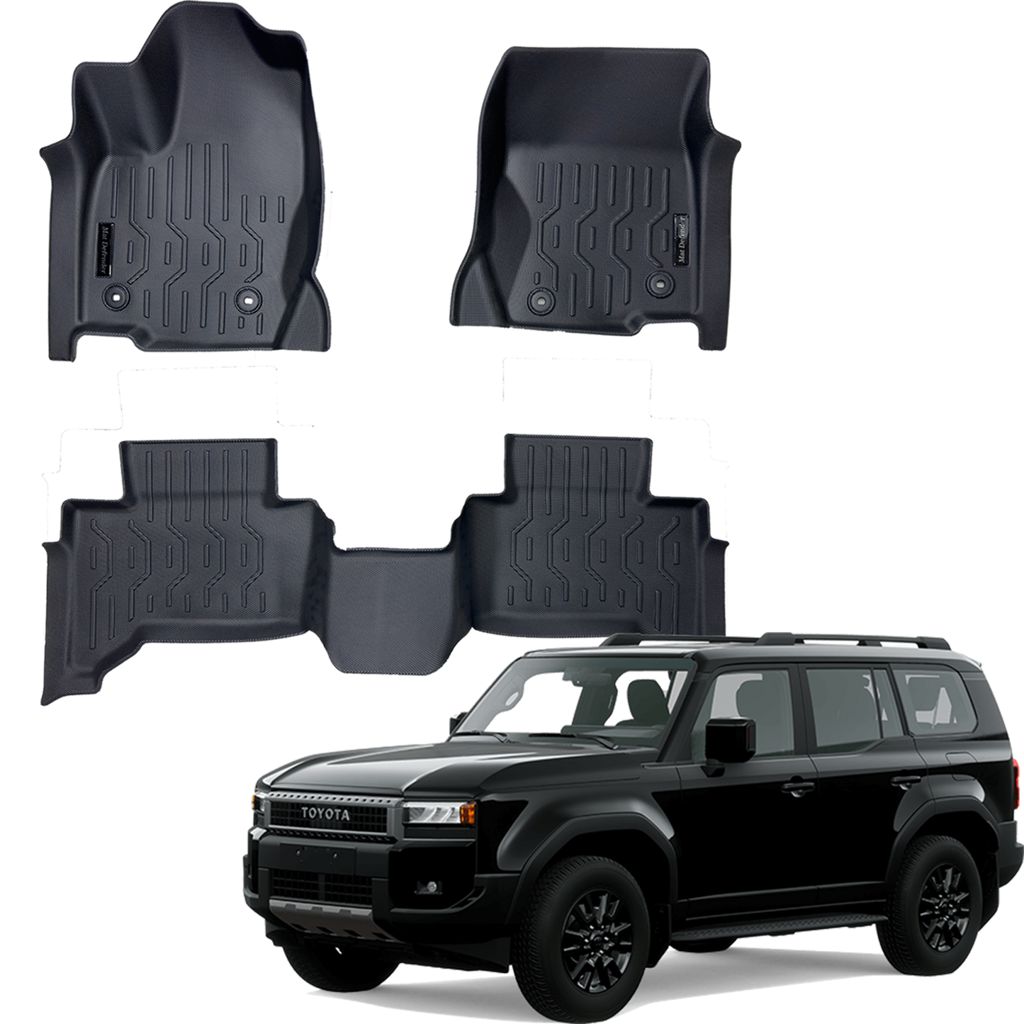 Tapetes Termoformados Matdefender Toyota Prado J250 2 filas