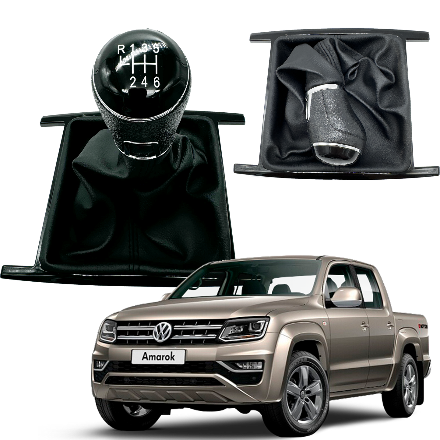 Pera Pomo Volkswagen Amarok Con Base Negra