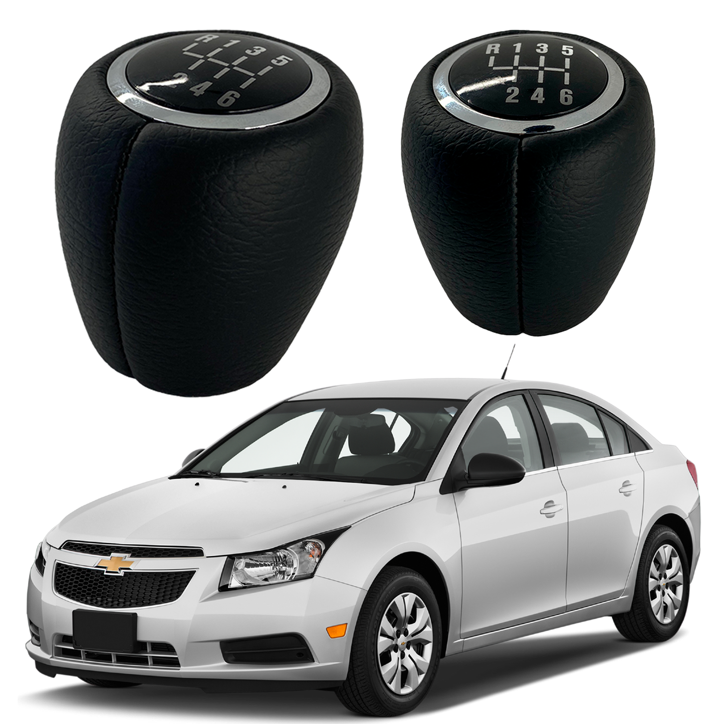 Pomo O Pera Chevrolet Cruze 6 Cambios Forrada En Cuero