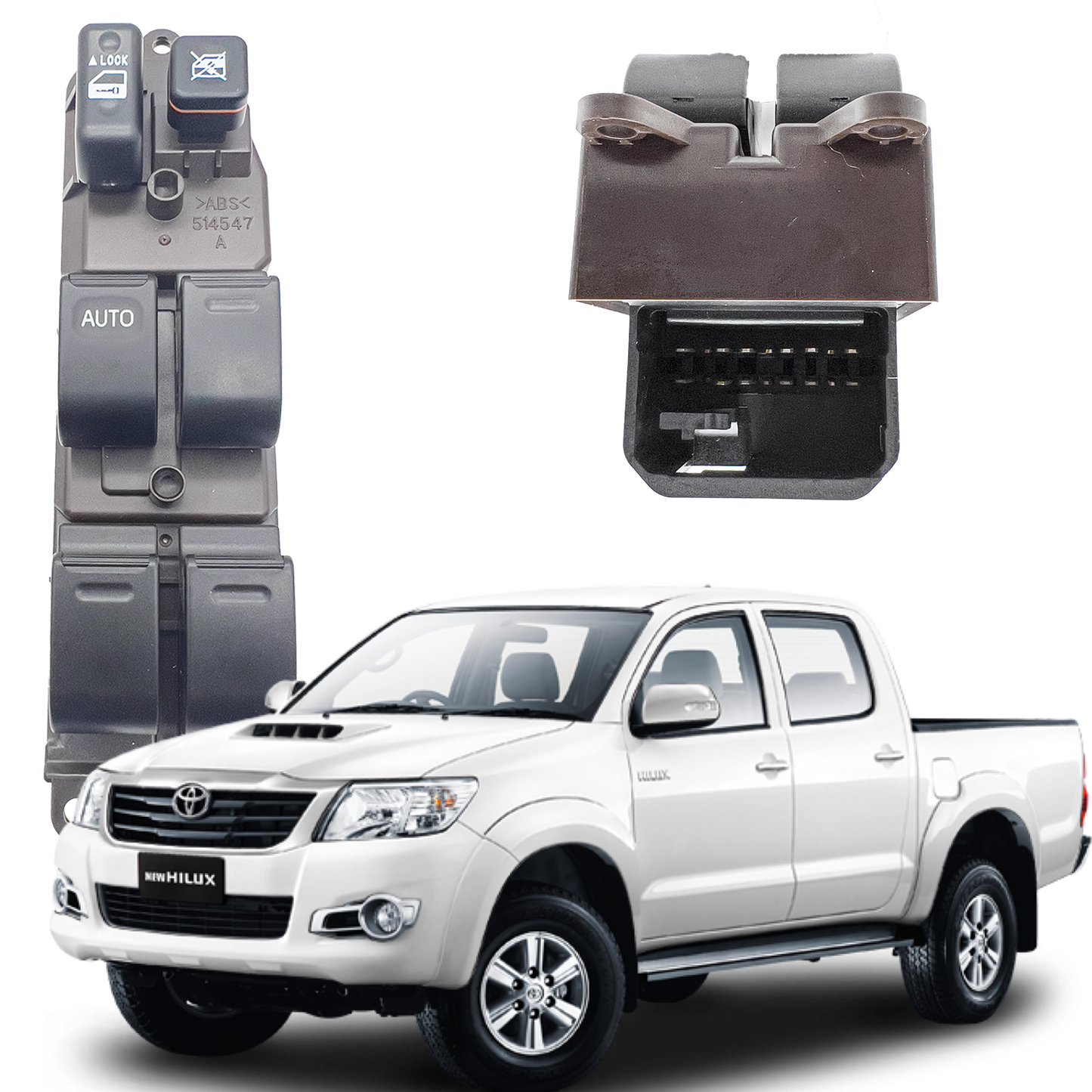 Switch Elevavidrios Principal Toyota Hilux Vigo 2006 - 2016