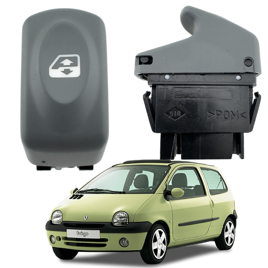 Switch elevavidrios Twingo gris 6 pines