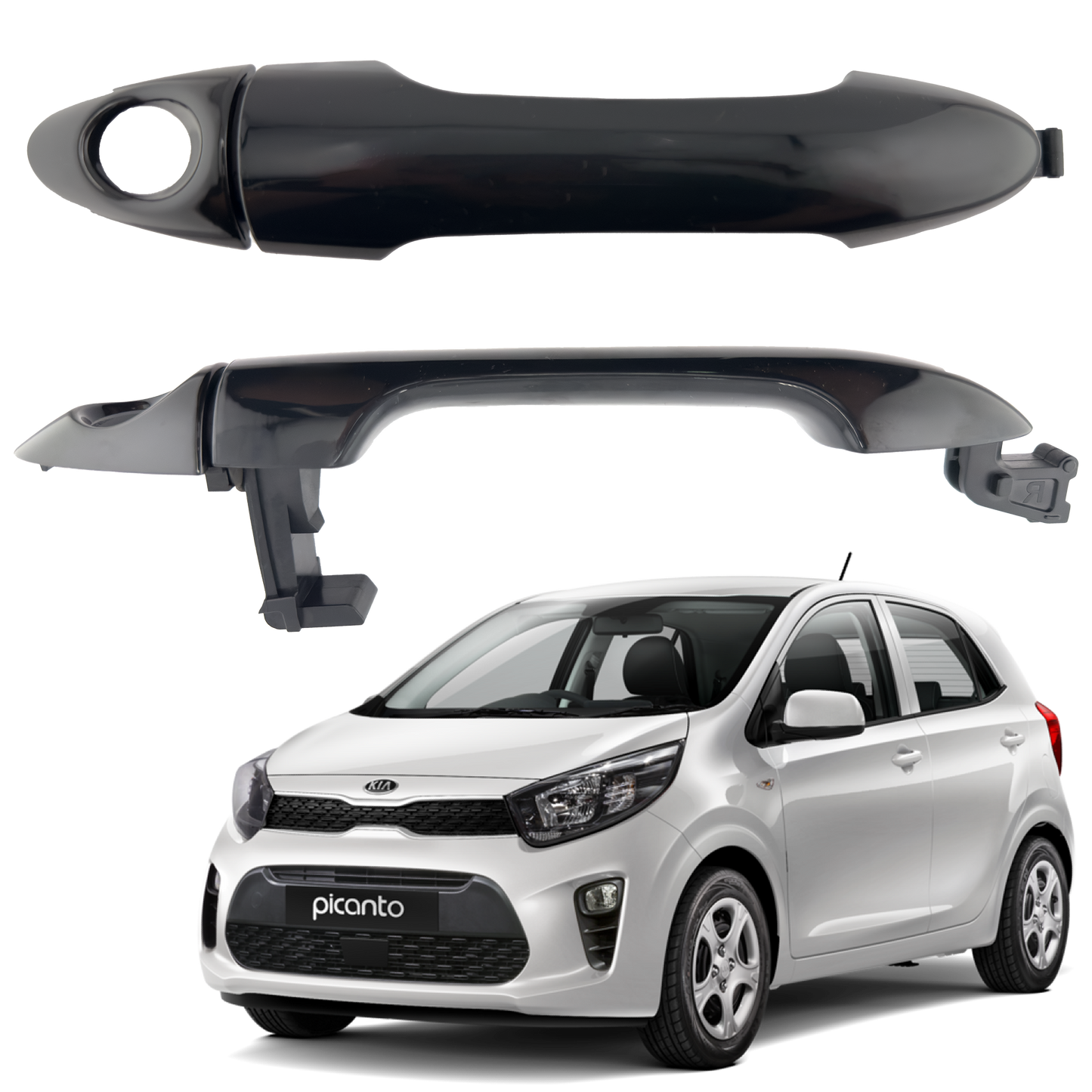 Manija Exterior Picanto Delantera Derecha negra