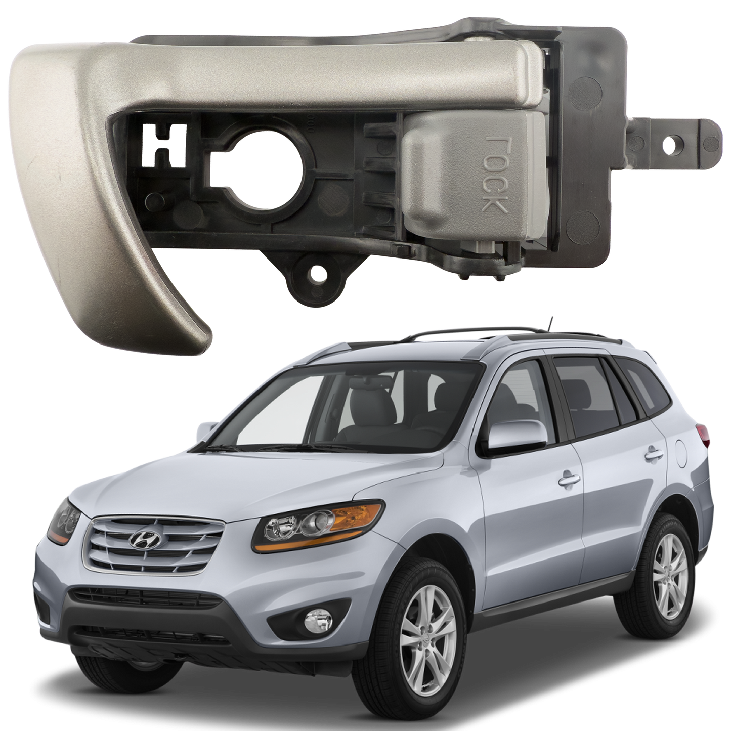 Manija Interior Novaparts Santa Fe Gris Derecha 2007 - 2012